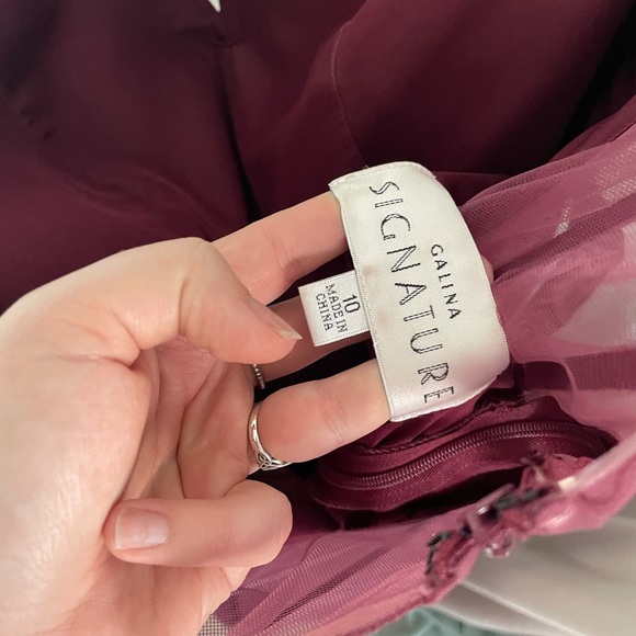 David's Bridal Dresses Worn Once Wine Davids Bridal Gown Size